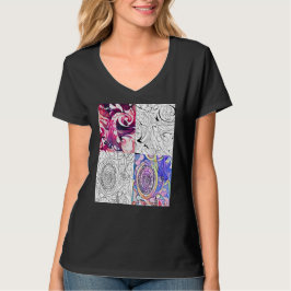 Rolig design för dam-t-shirt t shirt