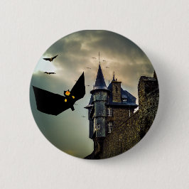 Rolig design för Halloween Knapp
