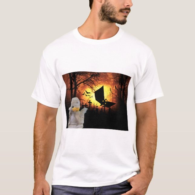 Rolig design för Halloween T Shirt (Framsida)
