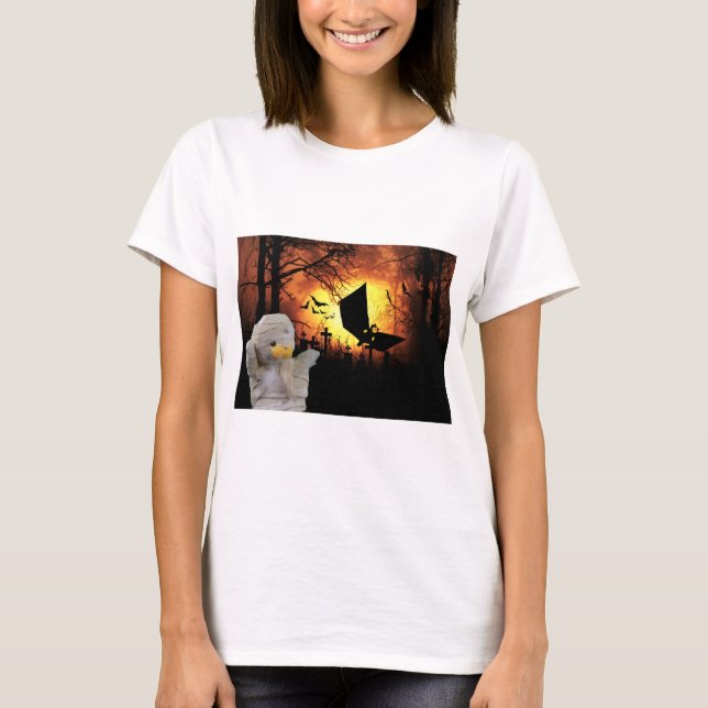 Rolig design för Halloween T Shirt (Framsida)