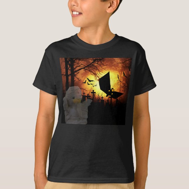 Rolig design för Halloween T-Shirt (Framsida)