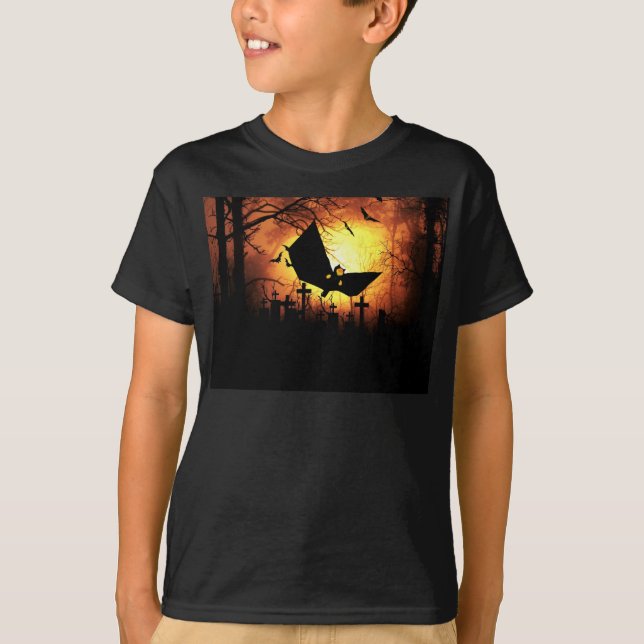 Rolig design för Halloween T-Shirt (Framsida)