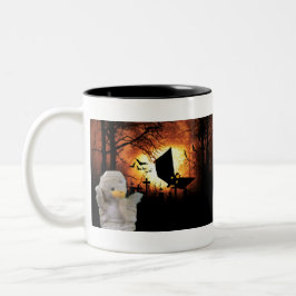 Rolig design för Halloween Två-Tonad Mugg