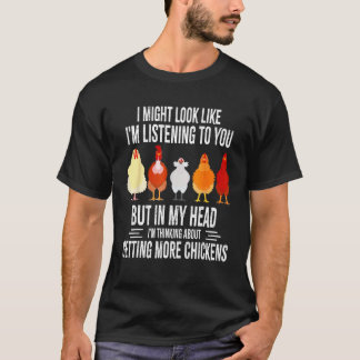 Rolig design för kycklingfarmare kvinnor män som f t shirt