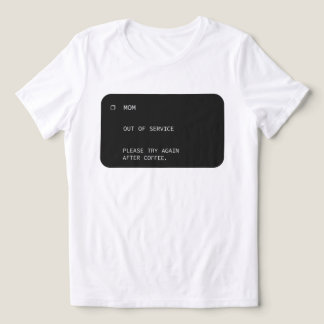 Rolig design för mammor utan kaffe t shirt