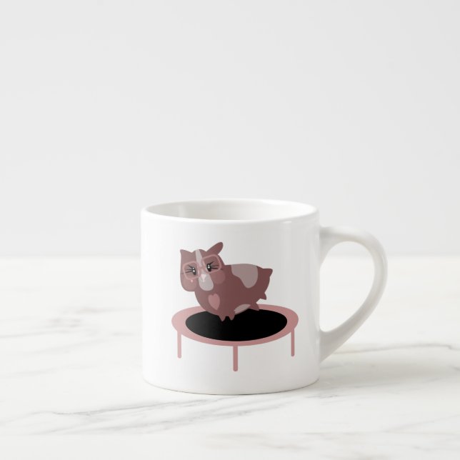 Rolig design för marsvin gym fitness espressomugg (Höger)