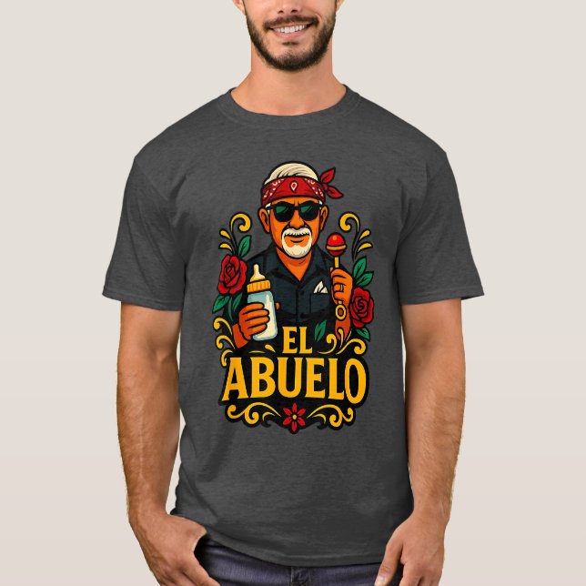 Rolig design för mexikanska farfar t shirt (Framsida)