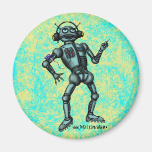 Rolig design för musikrobotmagnet magnet