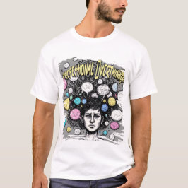 rolig design för överanalysatorer t shirt