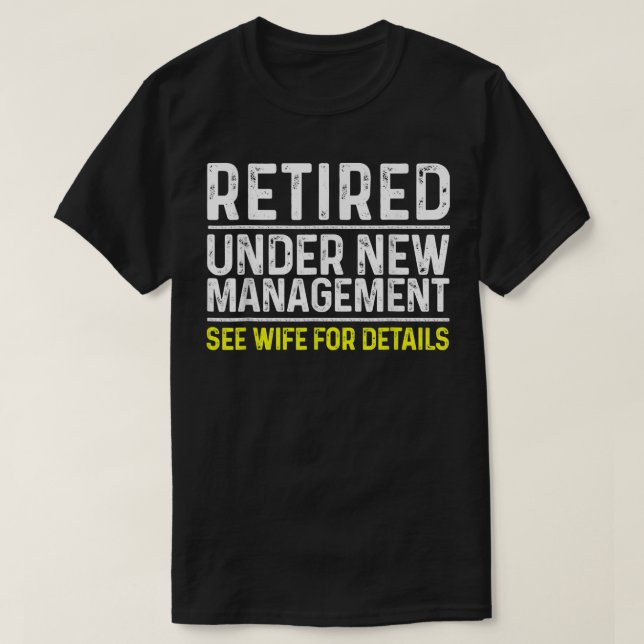 Rolig design för pensionering män man pappa går i  t shirt (Design framsida)