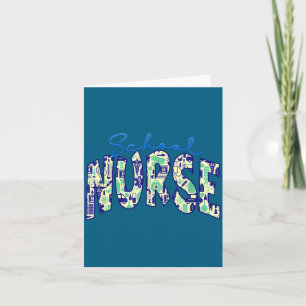 Rolig design för sjuksköterska på skolan för sjuks kort