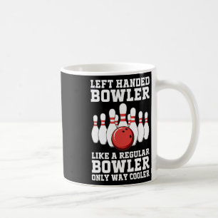Rolig design för vänsterhänta bowlare för män och kaffemugg