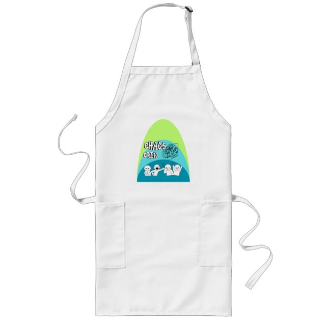 Rolig Design, Kaos Rolig Design, Kaos Crew Långt Förkläde (Framsidan)