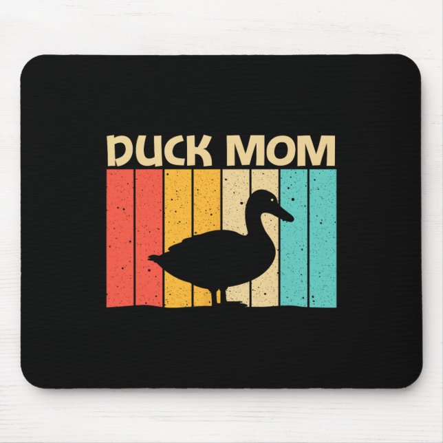 Rolig design med anka för mamma, modern anka för j musmatta (Framsidan)