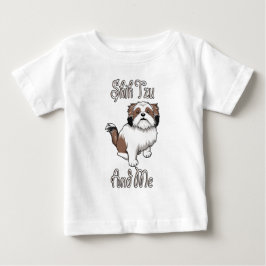 Rolig design med Shih Tzu och mig T Shirt