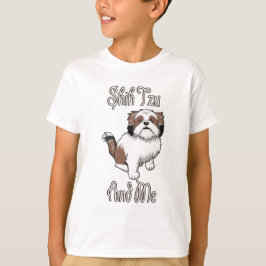 Rolig design med Shih Tzu och mig T Shirt