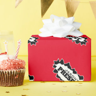 Rolig design med sönderriven hål personlig Holiday Presentpapper