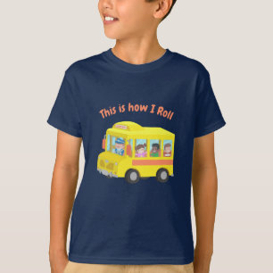 Rolig Det är så jag rullar Skolbuss Barn T-shirt