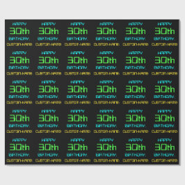 Rolig digital datortematiserad 30-årsdag presentpapper