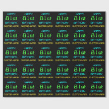 Rolig digital datortematiserad 81-årsdag