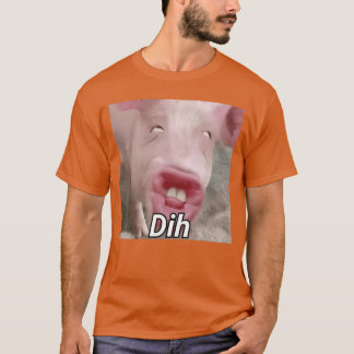 Rolig dih hjärnrot gen z Humor Grisfärg Meme dihh T Shirt