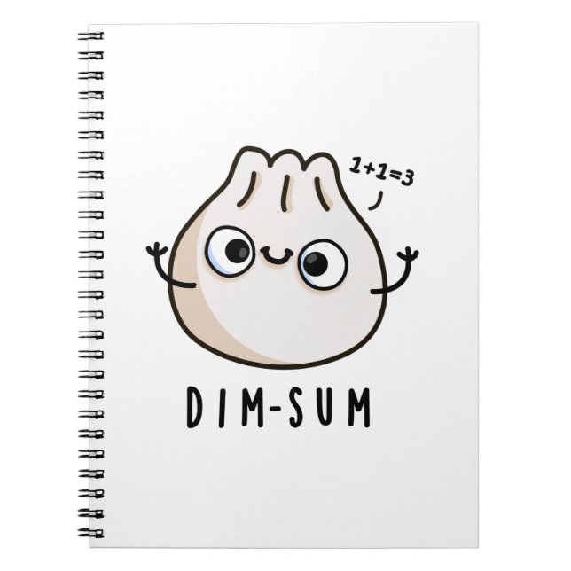 Rolig Dim-sum Dimsum Matematik Skämt  Anteckningsbok (Framsidan)