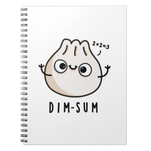 Rolig Dim-sum-dimsums-matematik Puns  Anteckningsbok