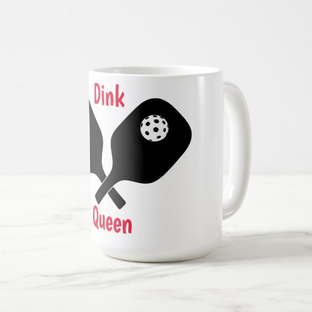 Rolig Dink Pickleball  Kaffemugg (Framsida höger)