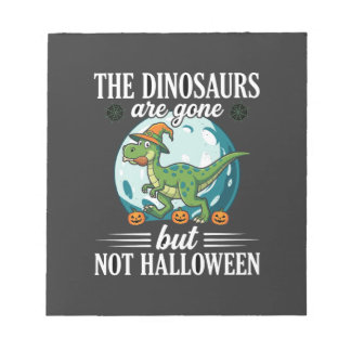 Rolig Dinosaur Halloween Häxa Grafisk Anteckningsblock
