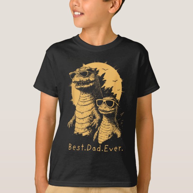 Rolig dinosaur papa någonsin t shirt (Framsida)