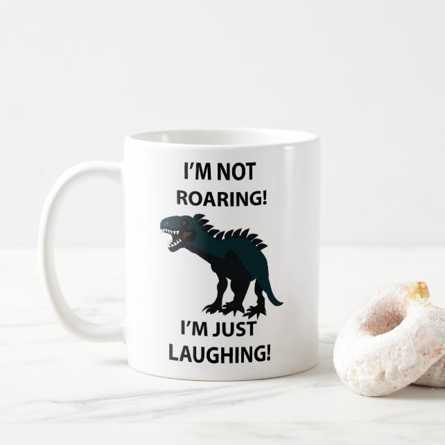 Rolig Dinosaurie Kaffemugg (Med munk)