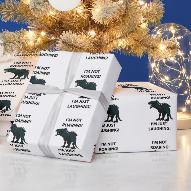 Rolig Dinosaurie Presentpapper (Helgdagar)
