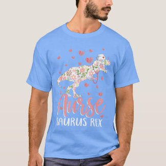 Rolig Dinosaurie Skrubb Sjuksköterska Liv RN Sjuks T Shirt
