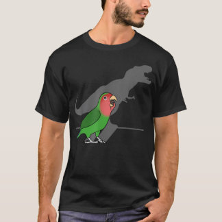 Rolig Dinosaurie T-Rex Skugga Rosig Grön T Shirt