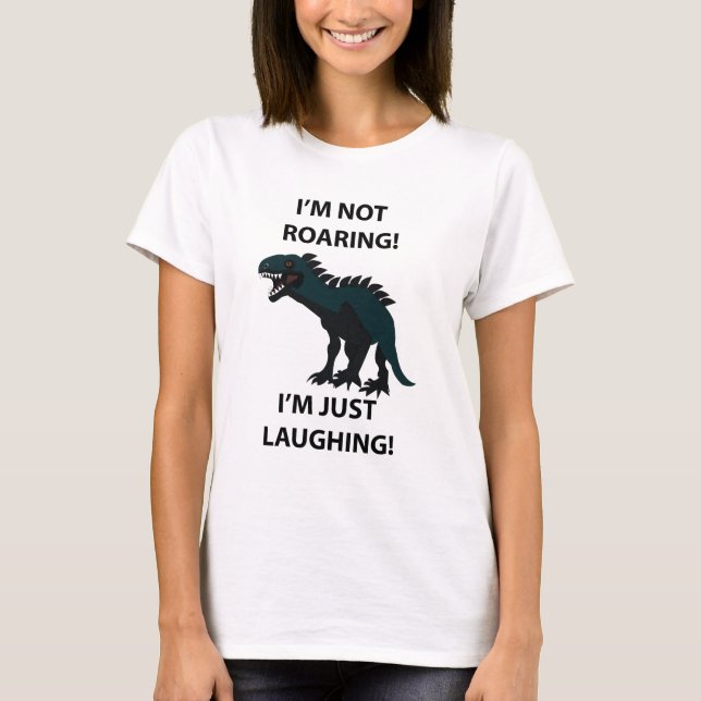 Rolig Dinosaurie T Shirt (Framsida)