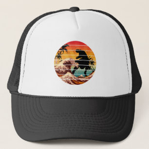 ROlig DINOSAURIE-VÅG FRÅN KANAGAWA RETRO Keps