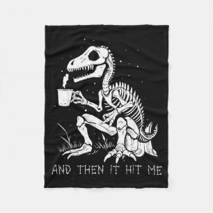 Rolig dinosaurieskelettdräkt Goth män kvinnor Hal Fleecefilt