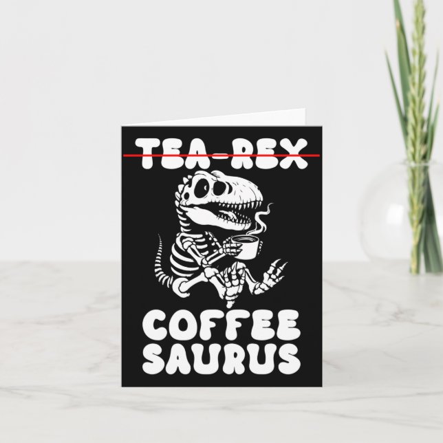 Rolig dinosaurieskelettkostym Goth Tea-Rex Kort (Framsida)