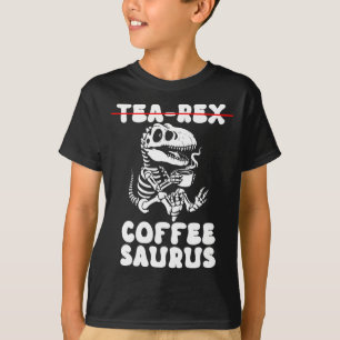 Rolig dinosaurieskelettkostym Goth Tea-Rex T Shirt