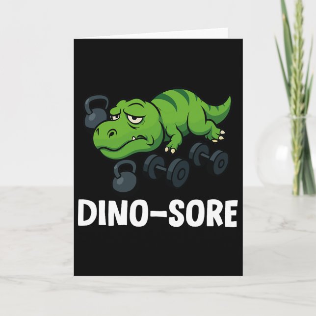 Rolig Dinosore T-rex Gympa  Kort (Framsida)