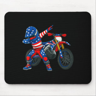 Rolig Dirt Bike Art Ryttare Motocross Motorcykel S Musmatta