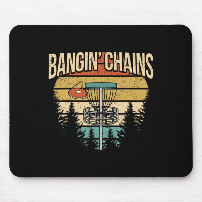 Rolig Disc Golf Spelare som säger Jag Banger Kedjo Musmatta (Framsidan)