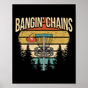 Rolig Disc Golf Spelare som säger Jag Banger Kedjo Poster