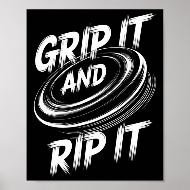 Rolig Discgolfdesign För Män Kvinnor Discgolf Kapp Poster (Framsidan)
