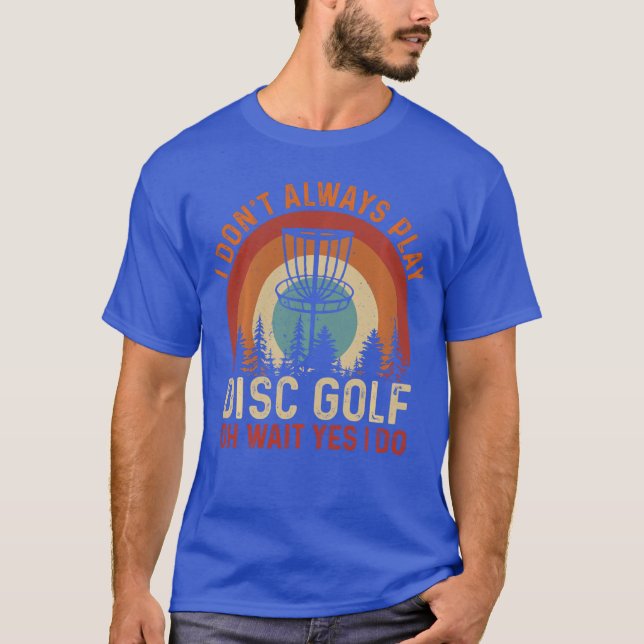 Rolig Discgolfdesign För Män Kvinnor Discgolf Pla T Shirt (Framsida)