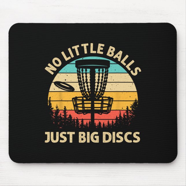 Rolig Discgolfdesign För Män Kvinnor Discgolfälska Musmatta (Framsidan)