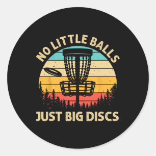 Rolig Discgolfdesign För Män Kvinnor Discgolfälska Runt Klistermärke