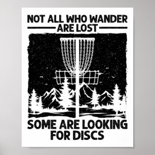Rolig Discgolfkonst För Män Kvinnor Disc Golf Spel Poster