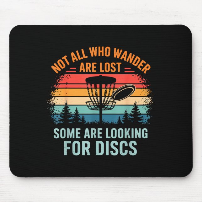 Rolig Discgolfkonst För Män Kvinnor Disc Golfare S Musmatta (Framsidan)