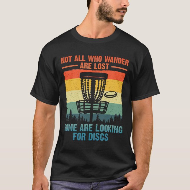 Rolig Discgolfkonst För Män Kvinnor Discgolfare Sp T Shirt (Framsida)